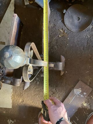 Alari per caminetto in ferro battuto