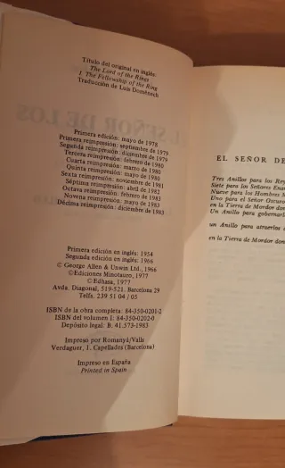 Trilogia El señor de los anillos