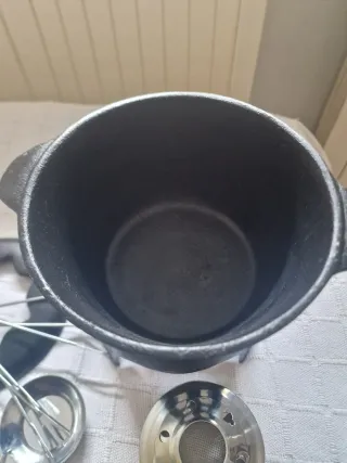 Set Fondue Hierro Fundido
