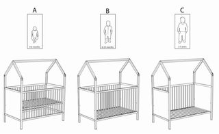 Stokke Home cuna convertible + cambiador original