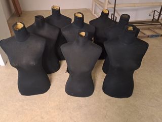 Busto maniquí mujer negro