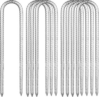 8 robusti picchetti in metallo da 30 cm per tende