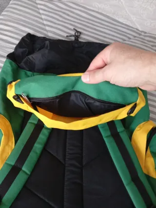 Mochila Longway Verde y Amarilla