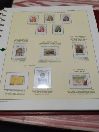 Hojas de Sellos Filabo 2006