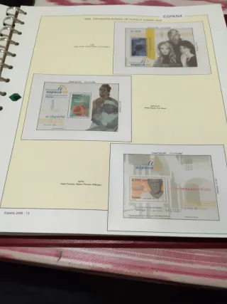 Hojas de Sellos Filabo 2006