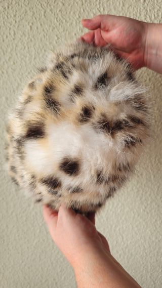 Gorro Bucket de Pelo Sintético - Estampado Leopard