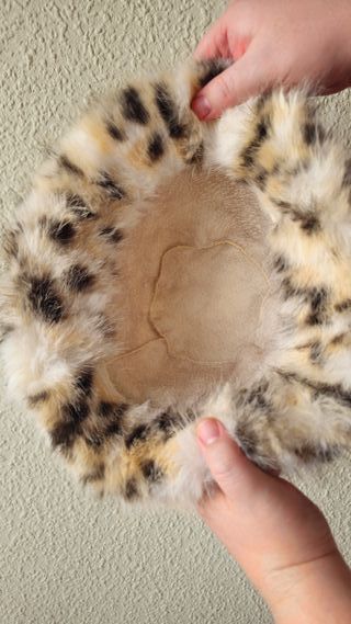Gorro Bucket de Pelo Sintético - Estampado Leopard