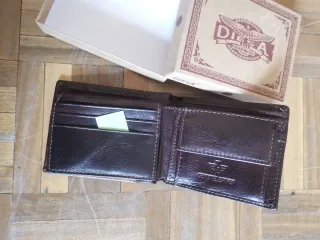 Billetera de piel genuina sin estrenar