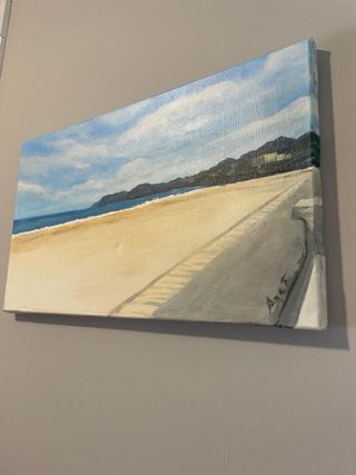Cuadro original playa Comillas (Cantabria)