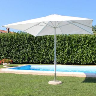 Ombrellone Giardino 3x3m in Alluminio telo Bianco