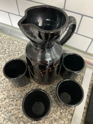 Juego Cerámica Artesanal Portugal - Vino