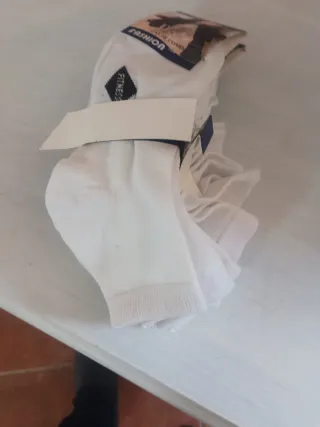 9 paia calzini fitness bianchi