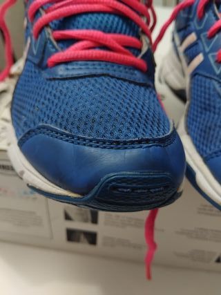 Zapatillas Asics Niña Talla 37 Azul/Rosa