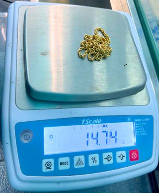 Cadena Salomónica Oro 18k 14.74 gr