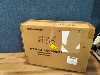 Paragüero metálico, bandeja y ganchos LUC004B01