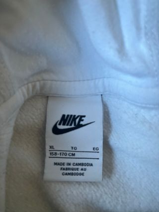Sudadera Blanca Nike Hombre