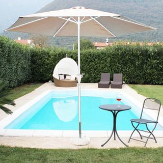 Ombrellone Giardino 3m in Alluminio con telo Taupe