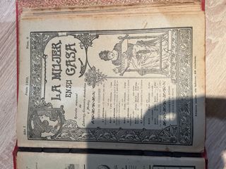 Revista Vintage La Mujer en su casa año 1902