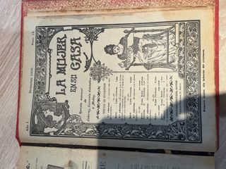 Revista Vintage La Mujer en su casa año 1902