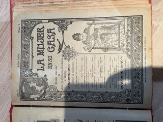 Revista Vintage La Mujer en su casa año 1902