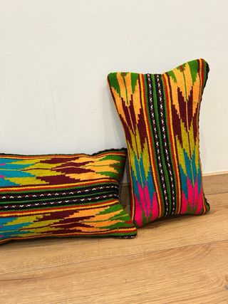 Coppia federe per Cuscini Lana Tessuto Etnico