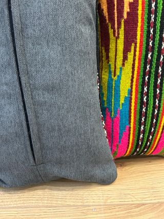 Coppia federe per Cuscini Lana Tessuto Etnico