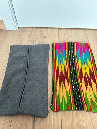 Coppia federe per Cuscini Lana Tessuto Etnico