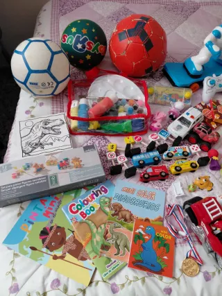 Lote Juguetes Niños: Coches, Pelotas, Puzzles