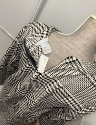 Vestido pata de gallo negro y blanco