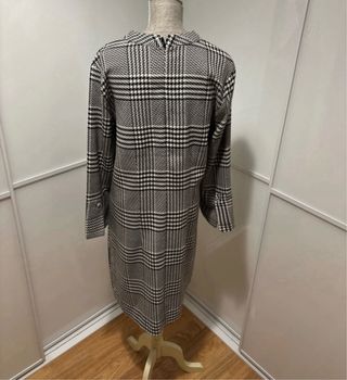 Vestido pata de gallo negro y blanco