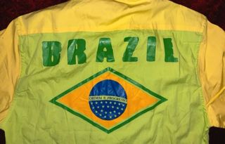 Camicia Brasile Vintage Taglia L