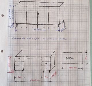 Dormitorio vintage completo
