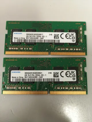2x Memoria RAM DDR4 Portátil Samsung 4GB