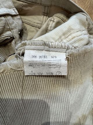 Vaqueros Levi's Pana Vintage Originales Talla 32