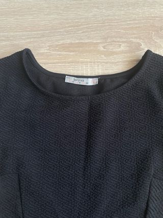 Vestido Negro Bershka