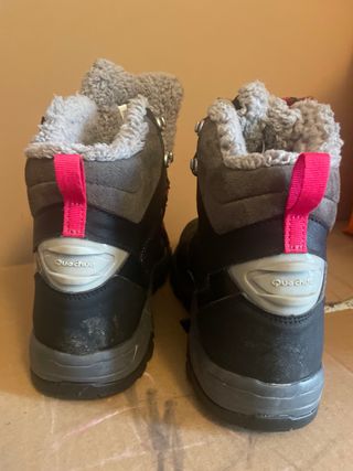 Botas de montaña mujer negro/rosa