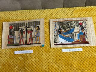 Lote 10 Papiros Egipcios Auténticos