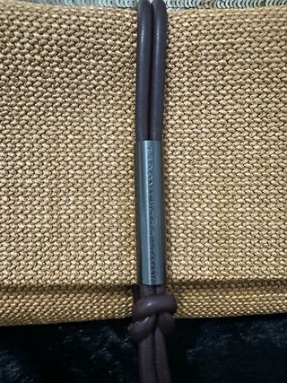Bolso Adolfo Dominguez Piel Marrón y Dorado
