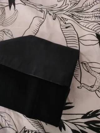 Chaqueta de cuero piel real negra