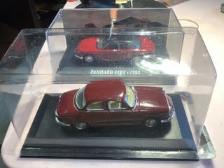 Lote 2 Panhard 1/43 IXO RL17 y 24 CT azul.
