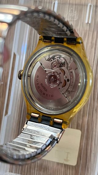 Orologio Swatch automatico con cinturino metallico