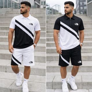 Conjunto The North Face Hombre Negro Blanco