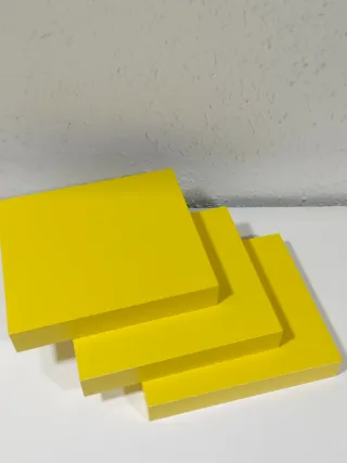 3 Scaffalature Ikea Lack Gialle Piccole