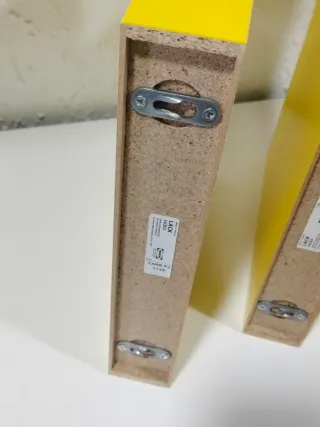 3 Scaffalature Ikea Lack Gialle Piccole