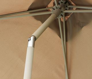 Ombrellone 2x2 m Tortora a Palo Centrale Alluminio