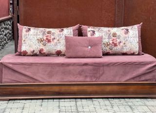 Divano Marocchino in Tessuto e Velluto