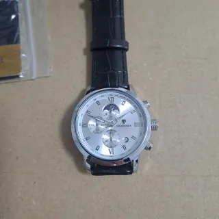 Orologio LIGE Cronografo Argento e Nero