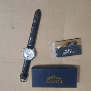 Orologio LIGE Cronografo Argento e Nero