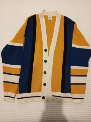 Cárdigan Zara Rayas Hombre