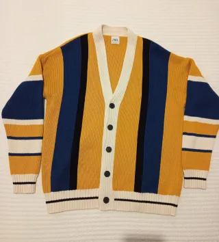 Cárdigan Zara Rayas Hombre